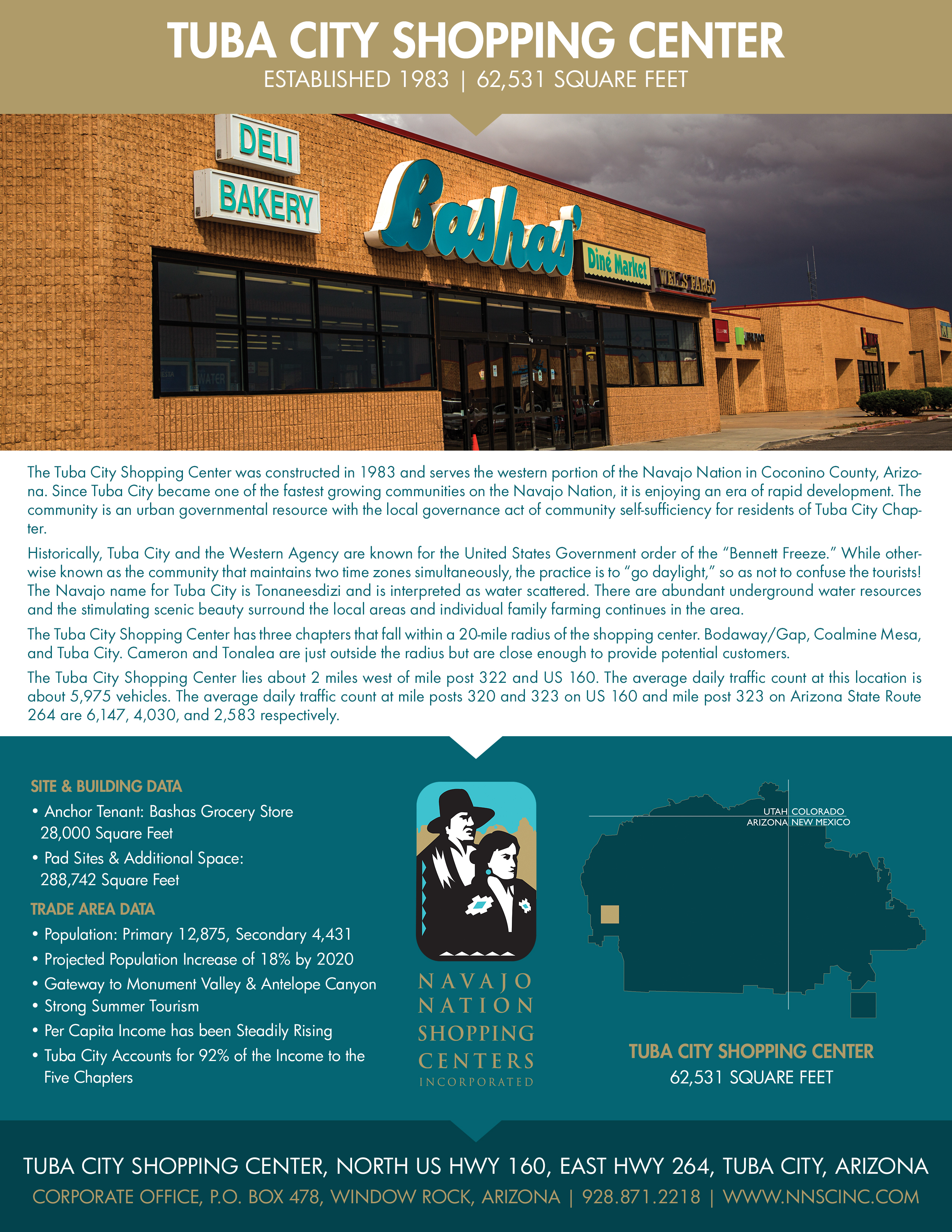 Tuba City Site Data